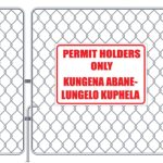 Permit Holders Only Sign