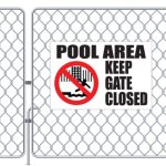 Pool Area Notice Sign