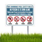 Pool Safety Rules Sign