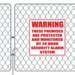 Security Alarm Sign