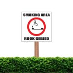 Smoking Area Business Sign