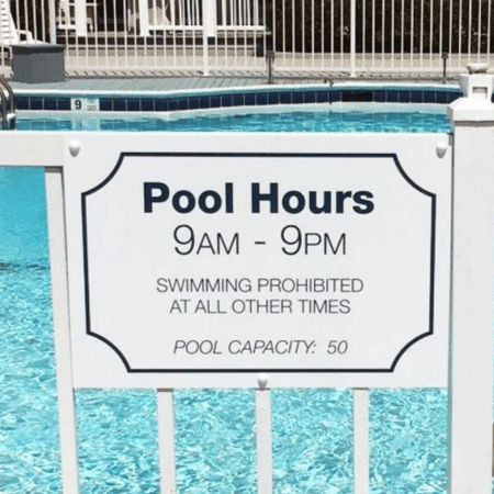 Swimming Pool Business Signs