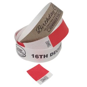 Tyvek Wristband printing