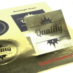 Chrome Metallic Stickers - Gold