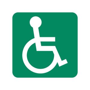 Allocated To Or Accessible To Wheelchair Safety Sign