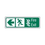 ARROW LEFT, RUNNING MAN LEFT WITH FIRE EXIT SAFETY SIGN (IN44 L)