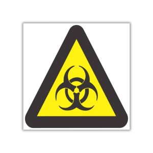Beware Of Biological Hazard Safety Sign (WW11)