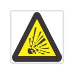 Beware Of Explosion Hazard SABS safety sign (WW3)