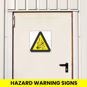 Beware Of Explosion Hazard SABS safety sign (WW3)