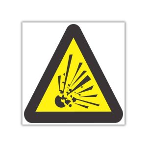 Beware Of Explosion Hazard SABS safety sign (WW3)