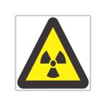 Beware Of Ionizing Radiation Safety Sign (WW6)