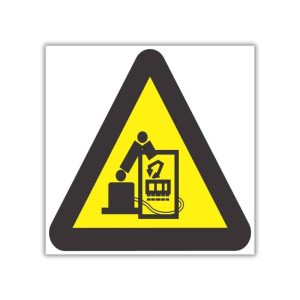 Beware Of Robot Safety Sign (WW34)