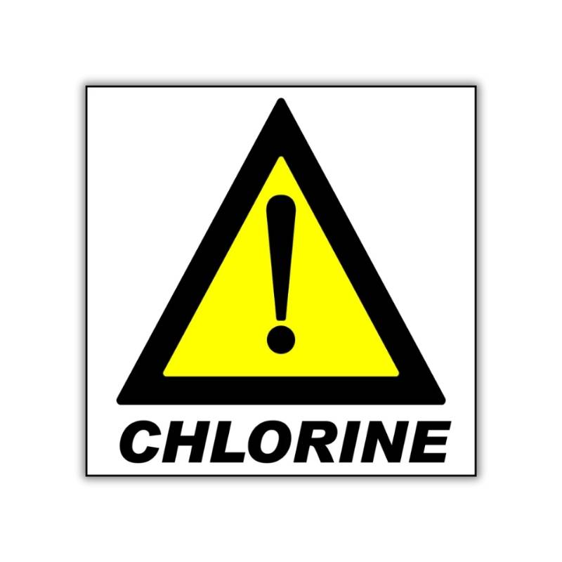 Chlorine safety sign (HW24) Chlorine safety sign (HW24)