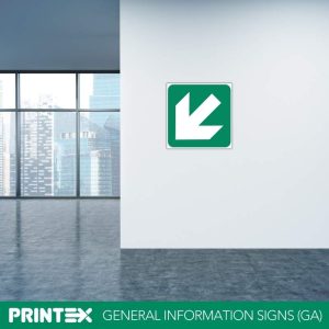 GREEN ARROW SABS SAFETY SIGN (GA2)