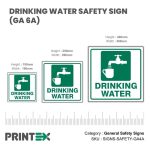 DRINKING WATER SAFETY SIGN (GA 6A)