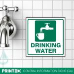 Drinking Water safety sign