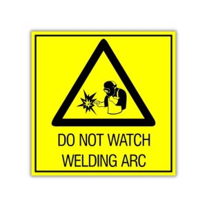 Do not watch welding arc, safety sign (HW2)