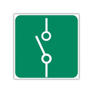 Electric Isolator Switch Safety Sign (GA16)