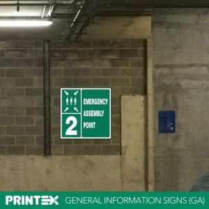 EMERGENCY ASSEMBLY POINT SAFETY SIGN (GA 26.2)