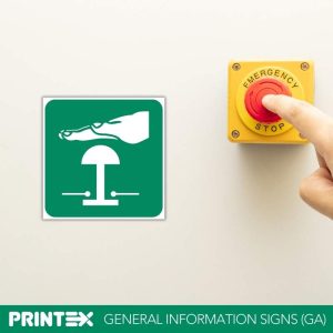 EMERGENCY STOP SAFETY SIGN (GA 29)