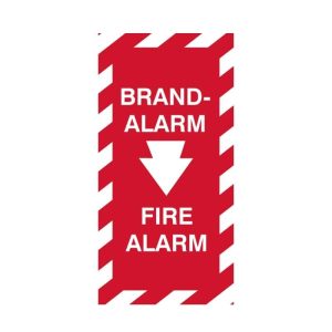 FIRE ALARM IN 2 LANGUAGES SAFETY SIGN (FA29)