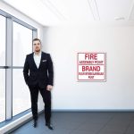 FIRE ASSEMBLY POINT - 2 LANGUAGES SAFETY SIGN (M075)