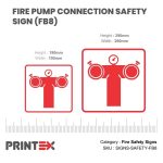 FIRE PUMP CONNECTION SAFETY SIGN (FB8)