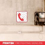 FIRE TELEPHONE SAFETY SIGN (FB7)