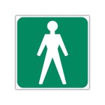 Gents Toilet Safety Sign (GA11)