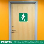 Gents Toilet Safety Sign (GA11)