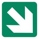 GREEN ARROW SABS SAFETY SIGN (GA2)