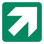 GREEN ARROW SABS SAFETY SIGN (GA2)