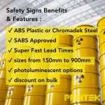 Hazard Warning Chromadek Safety Signage