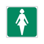 Ladies Toilet Safety Sign (GA10)