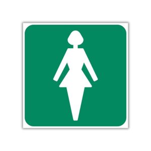 Ladies Toilet Safety Sign (GA10)