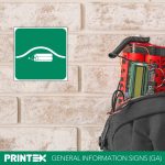 LOCATION OF BOMB BAG SAFETY SIGN (GA 21)