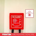 LOCATION OF FIRE BLANKET SAFETY SIGN (FB9)