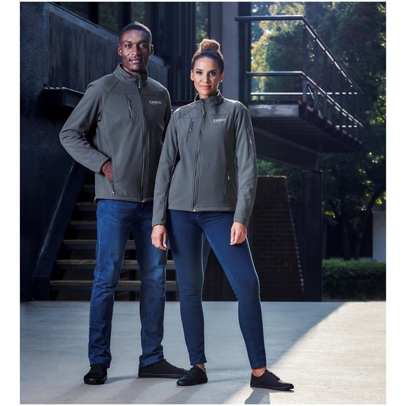 Ladies Alex Varga Elysium Softshell Jacket Lifestyle Image