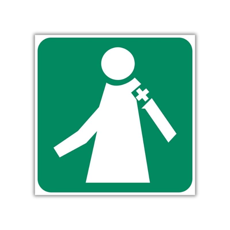 MANNED FIRST AID STATION SAFETY SIGN (GA 5) Manned First Aid Station Safety Sign (GA5)