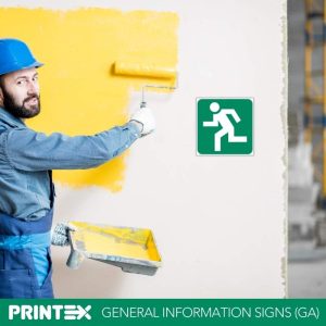 Running Man (Left) Safety Sign (GA3)