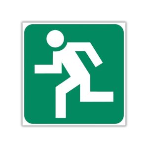 Running Man (Left) Safety Sign (GA3)