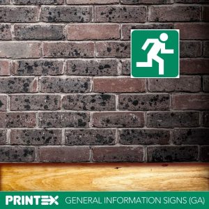 Running Man (Right) Safety Sign (GA4)