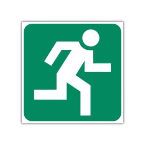 Running Man (Right) Safety Sign (GA4)