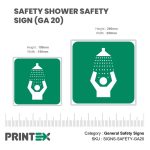 Safety Shower Safety Sign (GA20)