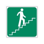 Stairs Going Up (Right) Safety Sign (GA18)