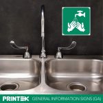 Tap For Washing Hands Safety Sign