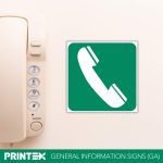 Telephone Safety Sign (GA13)