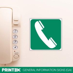 Telephone Safety Sign (GA13)