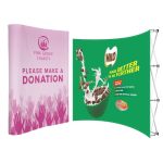 Custom Printed Curved Banner Walls