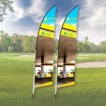 Custom Sublimated Arcfin Flag Banner Displays